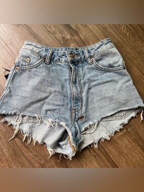 Ksubi denim shorts light wash size 23